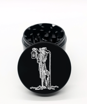 Alternative view of LZ Hermit Laser Engraved Herb Grinder