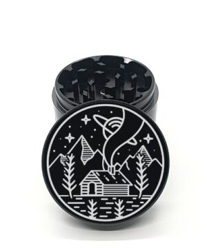 Alternative view of Cabin Laser Engraved Herb Grinder