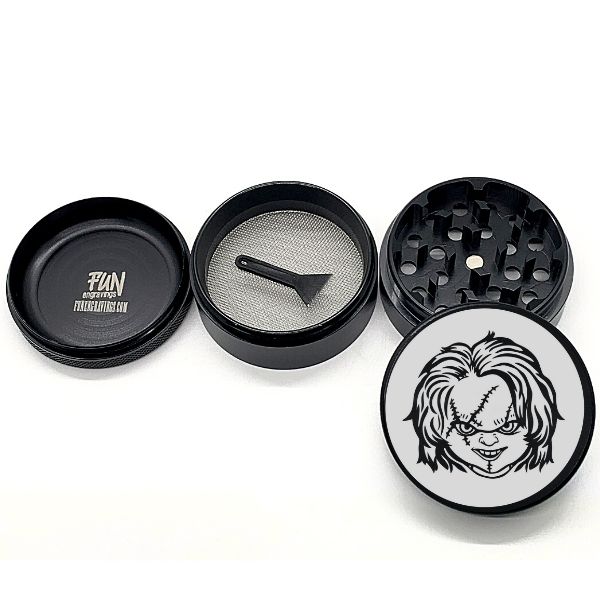 Chucky Laser Engraved Herb Grinder - Image 3
