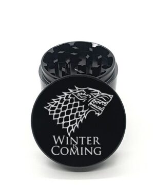 Alternative view of GOT Winter is Coming Laser Engraved Herb Grinder