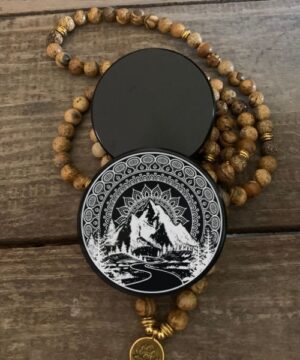 Mountain Mandala Laser Engraved Herb Grinder