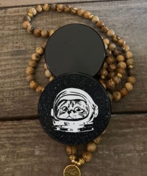 Space Cat Laser Engraved Herb Grinder