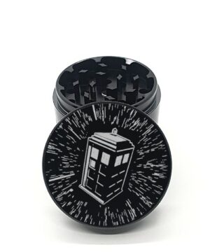 Alternative view of Tardis Laser Engraved Herb Grinder