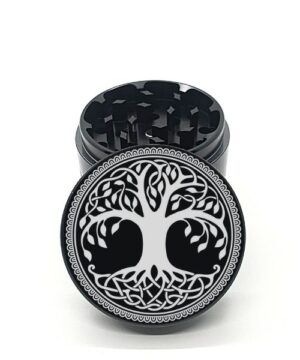 Alternative view of Tree of Life Laser Engraved Herb Grinder