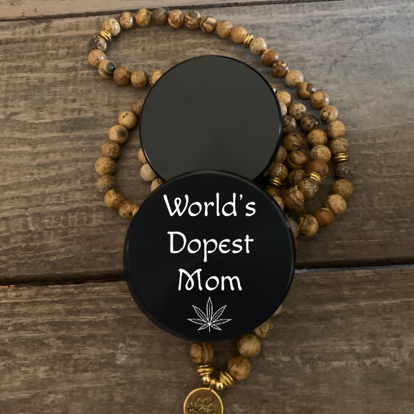 Worlds Dopest Mom Laser Engraved Herb Grinder