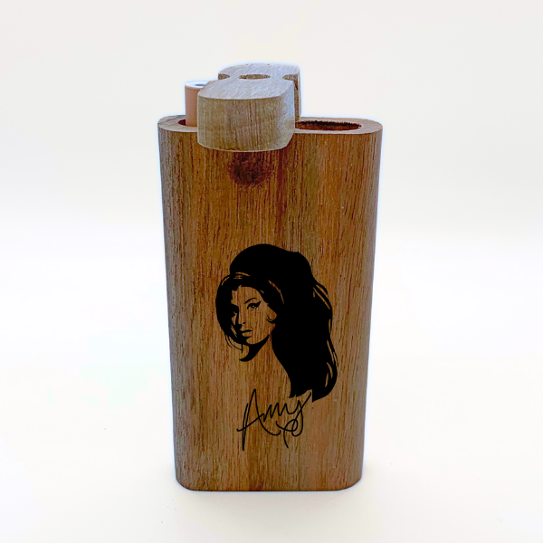 A. Winehouse Engraved Wood Dugout - Image 2
