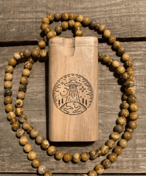 Beam Me Up Engraved Wood Dugout