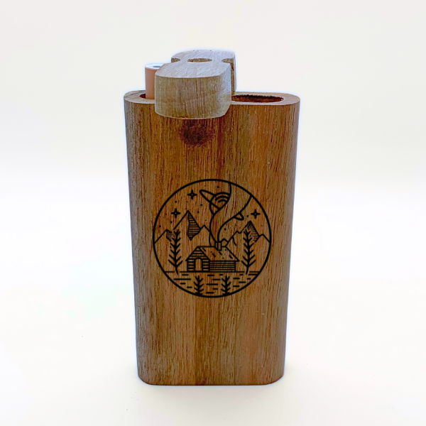 Cabin Engraved Wood Dugout - Image 2