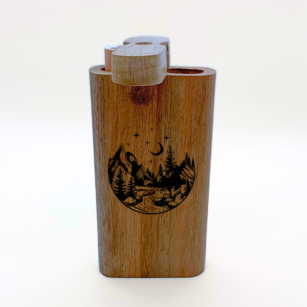 Camping Engraved Wood Dugout - Image 2