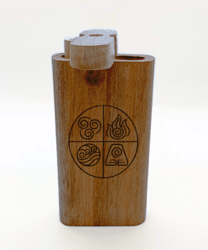 Alternative view of Four Elements Engraved Wood Dugout