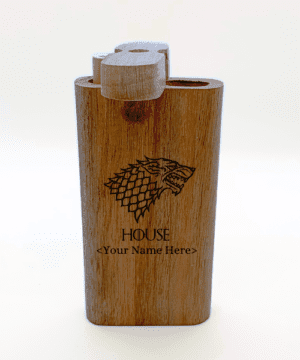 Alternative view of GOT House Custom Name Engraved Wood Dugout