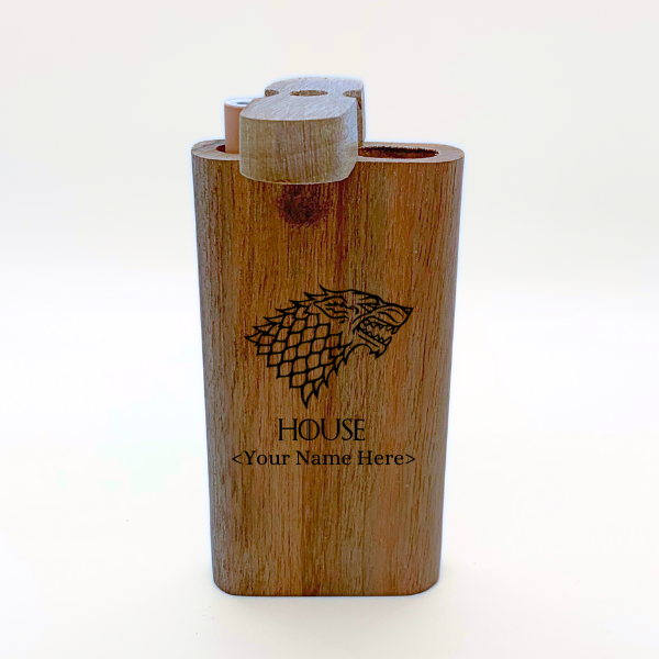 GOT House Custom Name Engraved Wood Dugout - Image 2