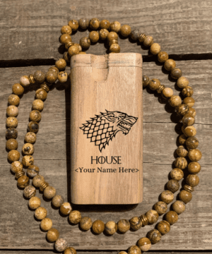 GOT House Custom Name Engraved Wood Dugout