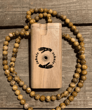 Inhale Exhale Engraved Wood Dugout