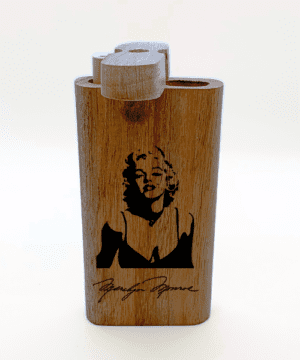 Alternative view of M. Monroe Engraved Wood Dugout