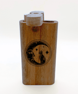 Alternative view of Moon Kitten Engraved Wood Dugout