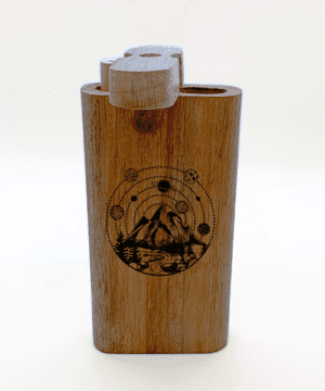 Alternative view of Solar System Engraved Wood Dugout