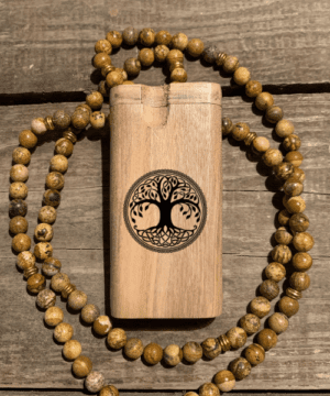 Tree of Life Engraved Wood Dugout