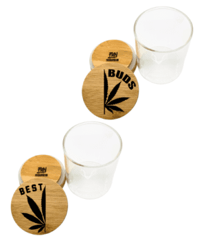Best Buds Predesigned Engraved Stash Jar Set