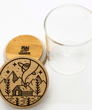 Alternative view of Cabin Predesigned Laser Engraved Stash Jar