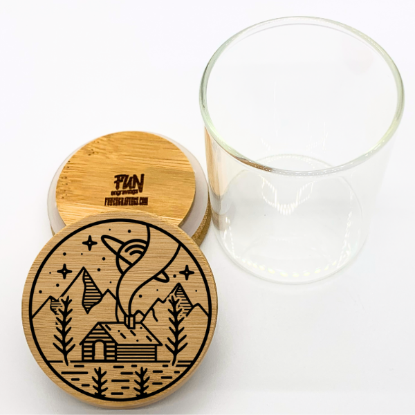 Cabin Predesigned Laser Engraved Stash Jar - Image 2