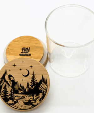 Alternative view of Camping Predesigned Laser Engraved Stash Jar