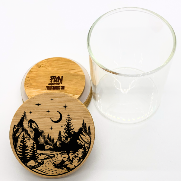 Camping Predesigned Laser Engraved Stash Jar - Image 2