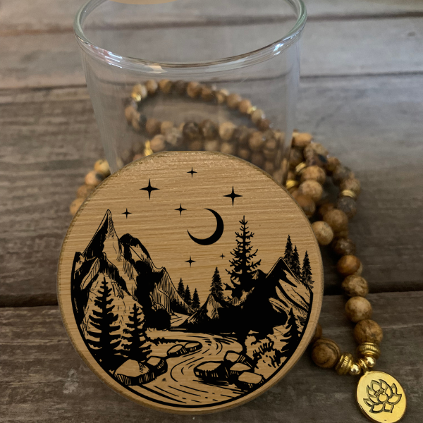 Camping Predesigned Laser Engraved Stash Jar