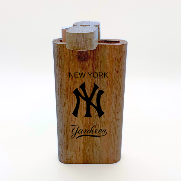 Customize Your Favorite Sports Team Logo Engraved Wood Dugout - Image 2
