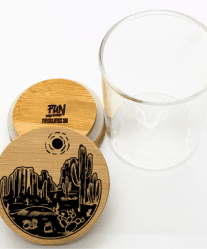 Alternative view of Desert Vibez Predesigned Laser Engraved Stash Jar