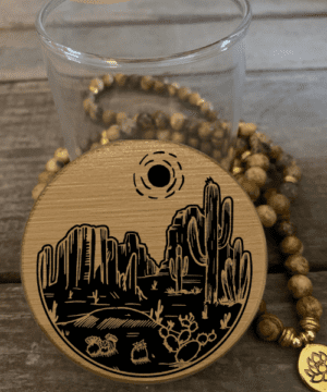 Desert Vibez Predesigned Laser Engraved Stash Jar