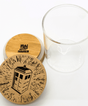 Alternative view of Tardis Predesigned Laser Engraved Stash Jar