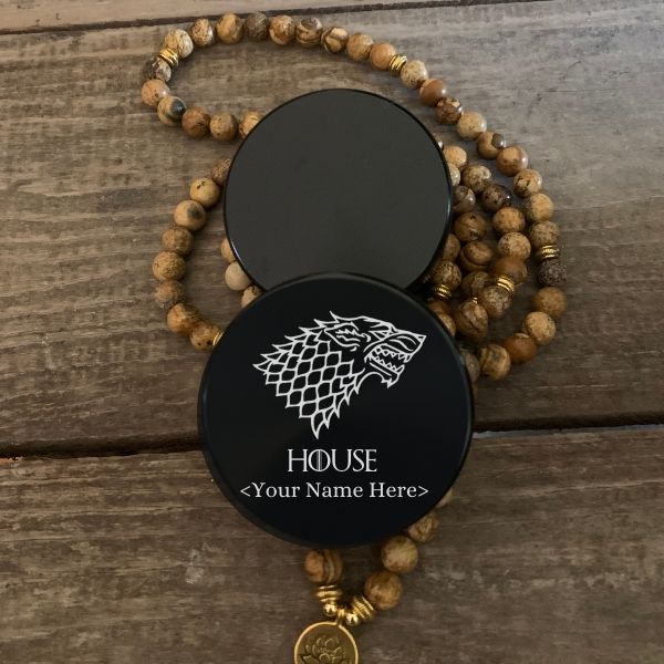 GOT House Custom Name Laser Engraved Herb Grinder