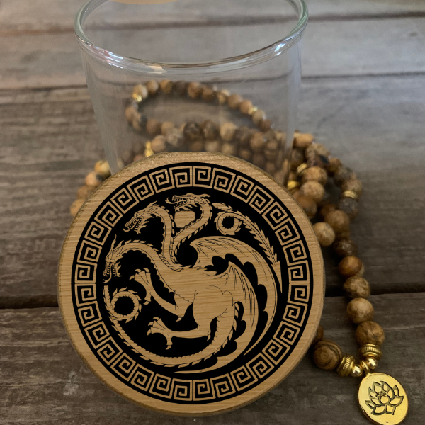 GOT Dragons Predesigned Laser Engraved Stash Jar