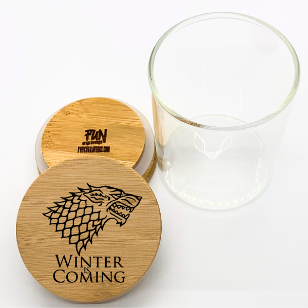 GOT Winter is Coming Predesigned Laser Engraved Stash Jar - Image 2