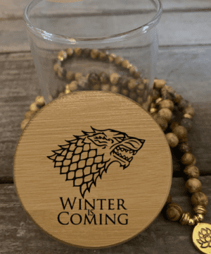 GOT Winter is Coming Predesigned Laser Engraved Stash Jar