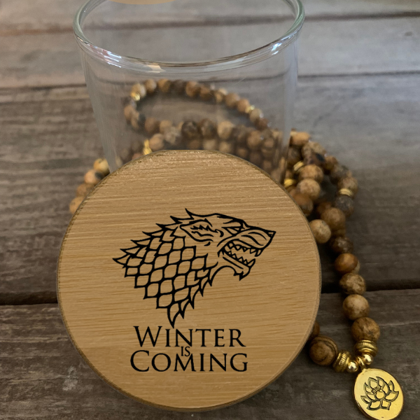 GOT Winter is Coming Predesigned Laser Engraved Stash Jar
