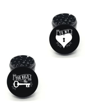 You Hold the Key to My Heart Couples Custom Engraved Grinder Set - 2 Pack