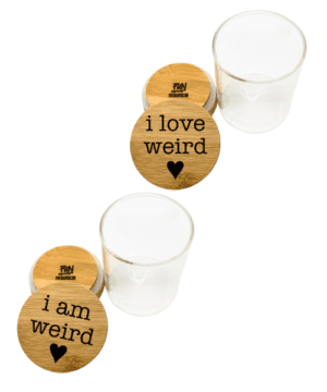 I am Weird I Love Weird Couples Predesigned Engraved Stash Jar Set