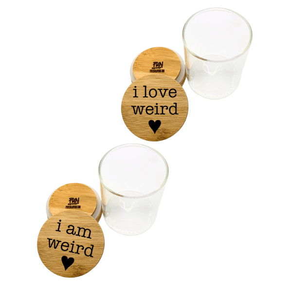 I am Weird I Love Weird Couples Predesigned Engraved Stash Jar Set