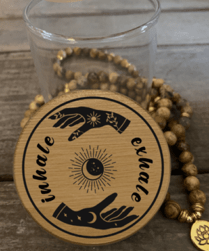 Inhale Exhale Predesigned Laser Engraved Stash Jar