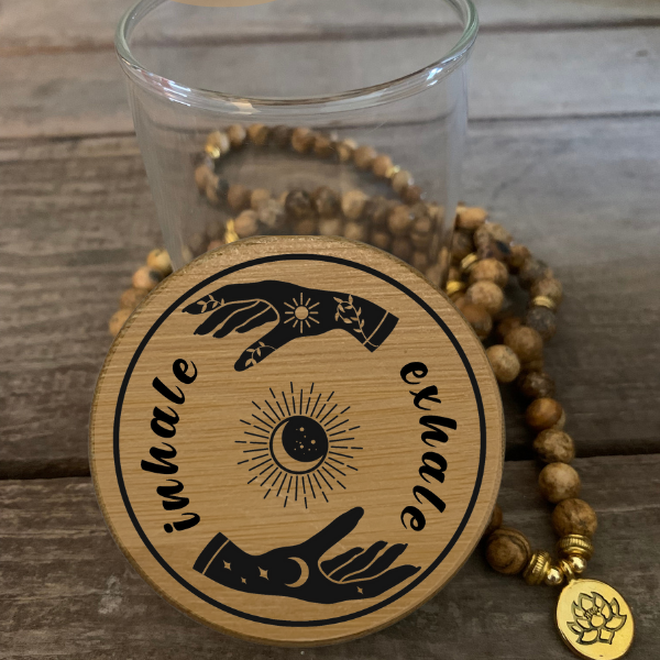 Inhale Exhale Predesigned Laser Engraved Stash Jar