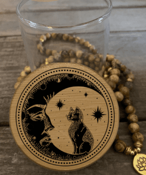 Moon Kitten Predesigned Laser Engraved Stash Jar