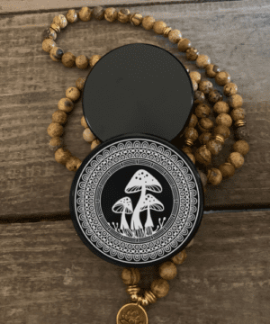 Mushroom Mandala Laser Engraved Herb Grinder