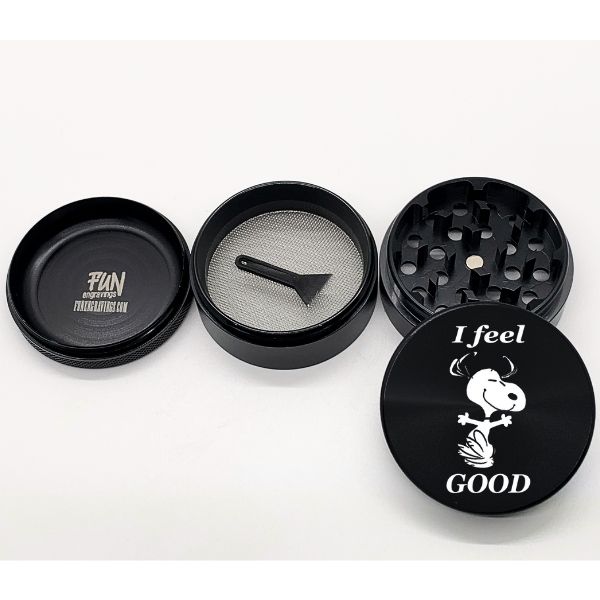 I Feel Good Laser Engraved Herb Grinder - Image 3