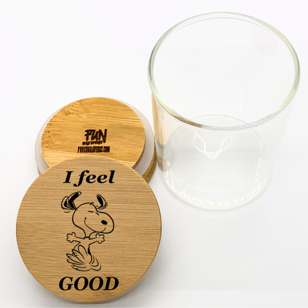 I Feel Good Predesigned Laser Engraved Stash Jar - Image 2
