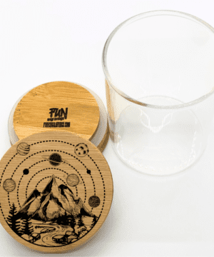Alternative view of Solar System Predesigned Laser Engraved Stash Jar
