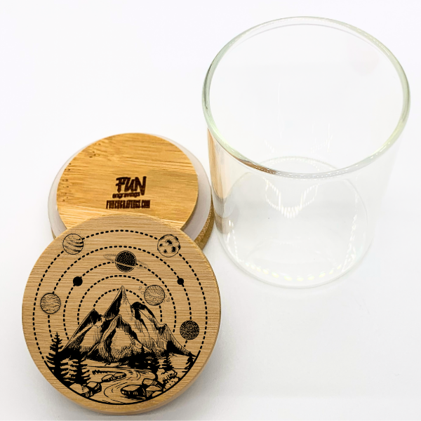 Solar System Predesigned Laser Engraved Stash Jar - Image 2