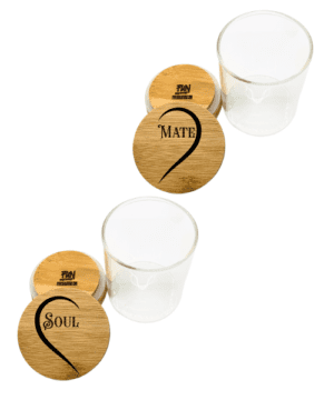 Soul Mate Couples Predesigned Engraved Stash Jar Set
