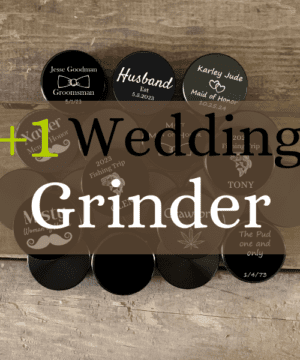 Special Occasion Bridesmaid Groomsmen Wedding Custom Engraved Grinder - 1 Grinder